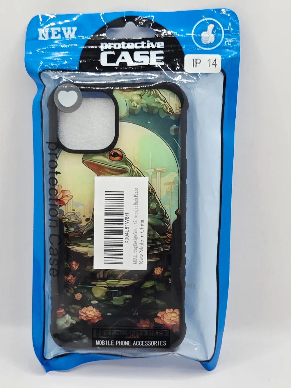 iPhone 14 Frog Aesthetic Phone Case Nature Floral Cute Protective Cover NWT